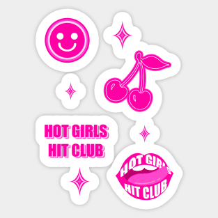 Hot girls hit club Sticker